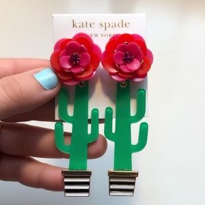 Kate Spade cactus dangle earrings